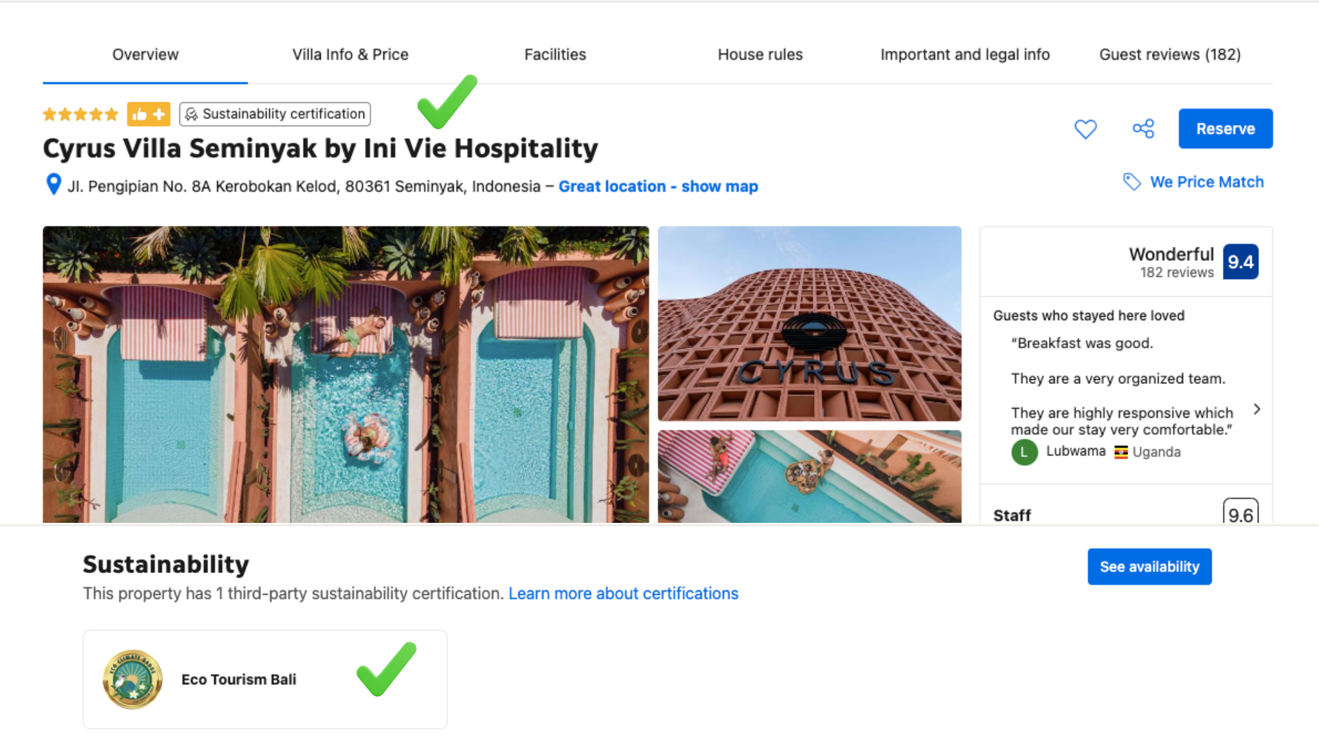 Eco Climate Badge is Now Live on Booking.com